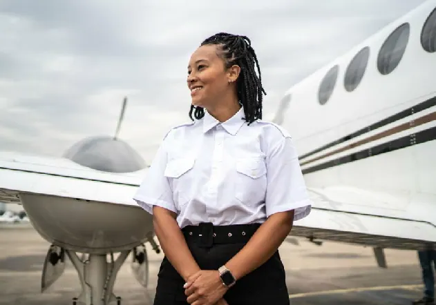 Evolución de los relojes de aviación Mujer en la aviación