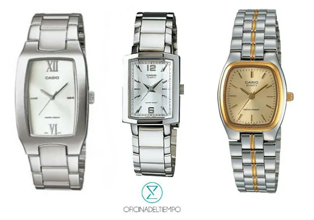 Relojes cuadrados plateados